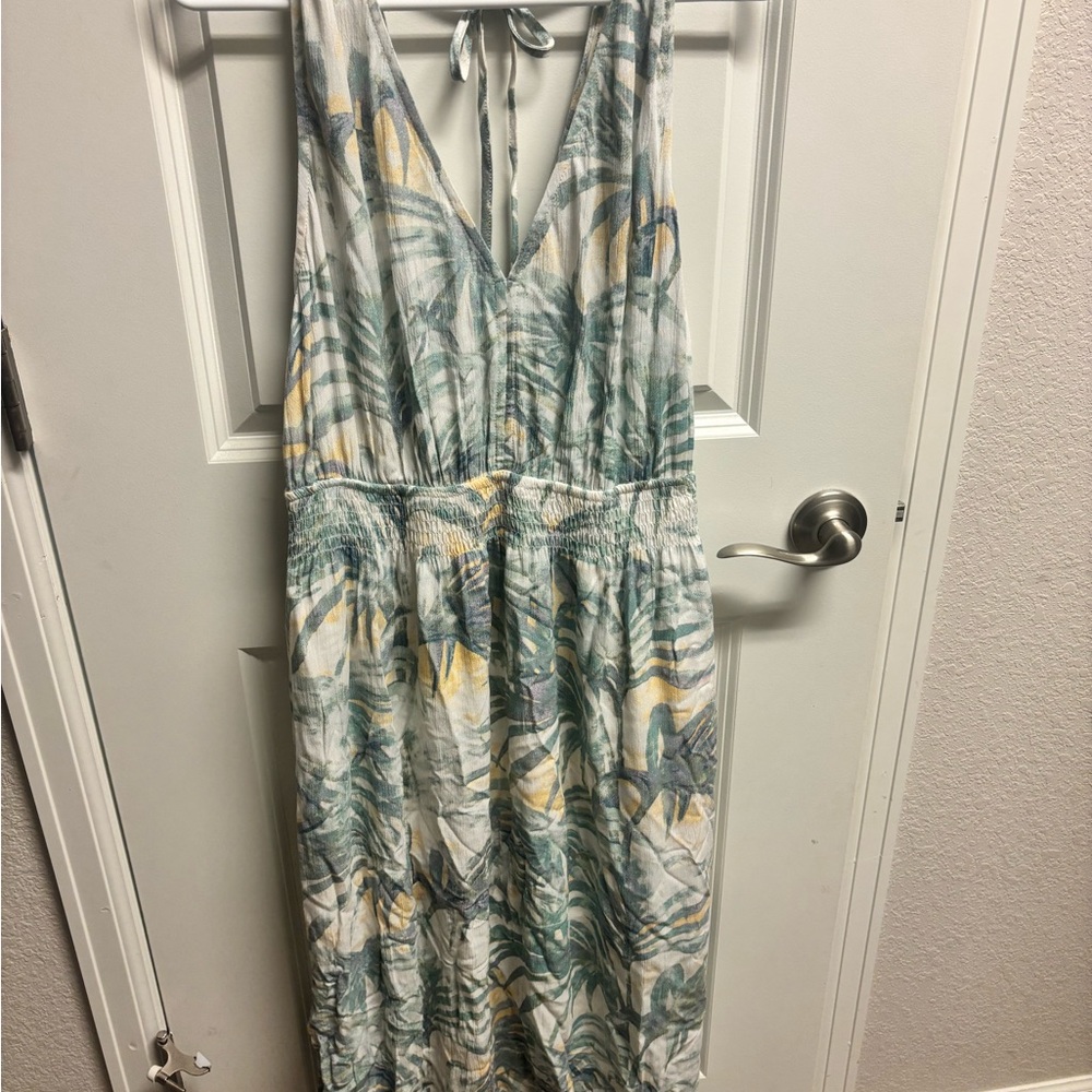 Lovestitch Blue Green Halter Sundress